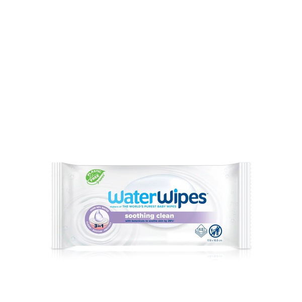 WaterWipes Soothing Clean Baby Wipes x 48