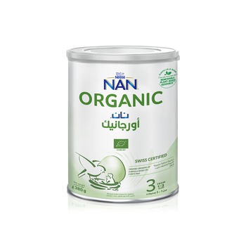 Nan organic stage 3 growing up milk 380g