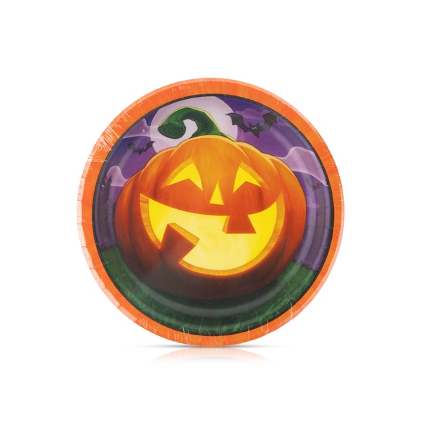Creative Converting Halloween Jack O Lantern Plates 7inches x 8