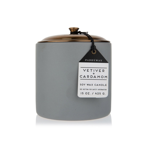 Paddywax hygge candle vetiver and cardamom 15oz Spinneys UAE