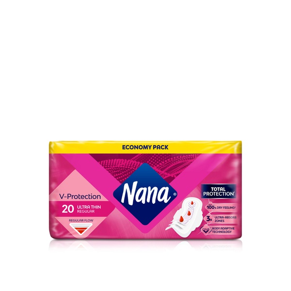 Nana Ula Thin Sanitary Pads Normal Wings 20 Pack