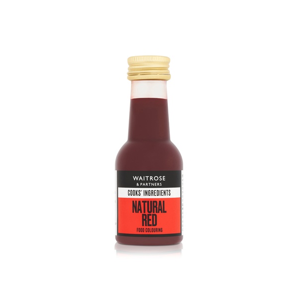 Waitrose Natural Red Food Colouring 38ml