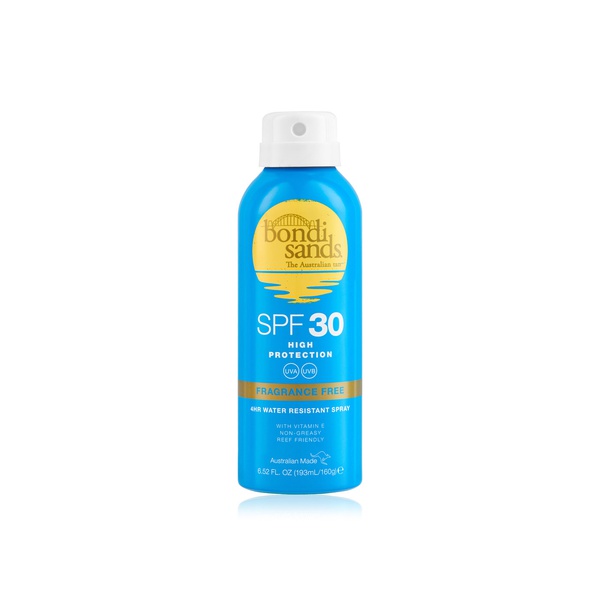 اشتري Bondi Sands SPF 30 fragrance free sunscreen aerosol mist 160g في الامارات