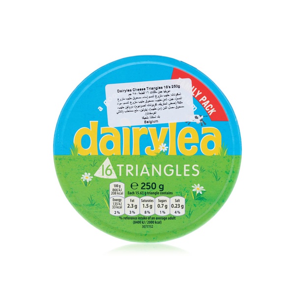 Buy Dairylea cheese triangles x16 250g in UAE