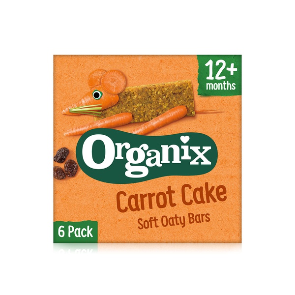 Organix Carrot Cake Soft Oaty Bars 12+ Months 6 x 30g