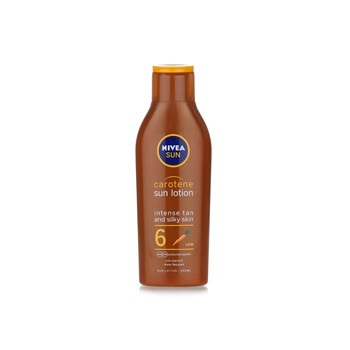 Nivea SPF6 Carotene Sun Lotion 200ml