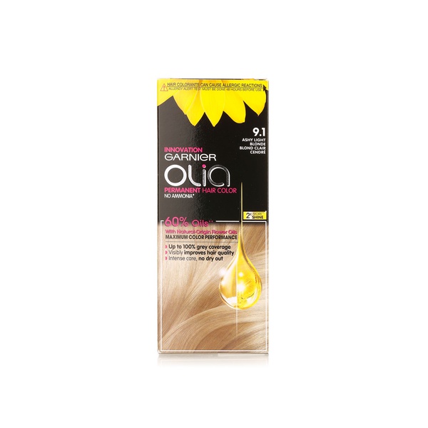 Olia Permanent Hair Colour 9.1 Ashy Light Blonde