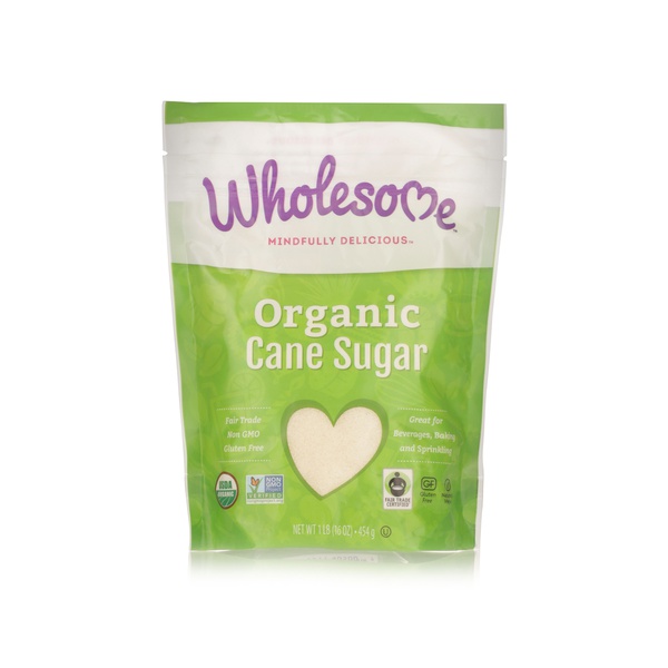 Buy Wholesome organic cane sugar 454g in UAE