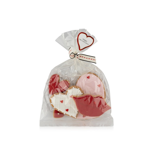 Buy The Lime Tree Cafe valentines day vanilla hearts and lips cookies 4s in UAE