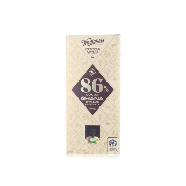 Whittaker's 86% Cocoa Ghana Extra Dark Chocolate 100g