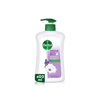 Dettol Sensitive Lavender & White Musk Scent Liquid Handwash Pump 400ml