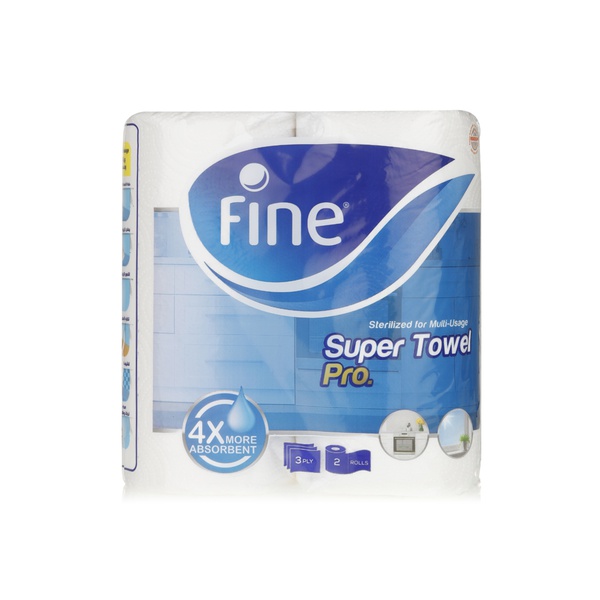 اشتري Fine kitchen super towel  3ply 2rolls في الامارات