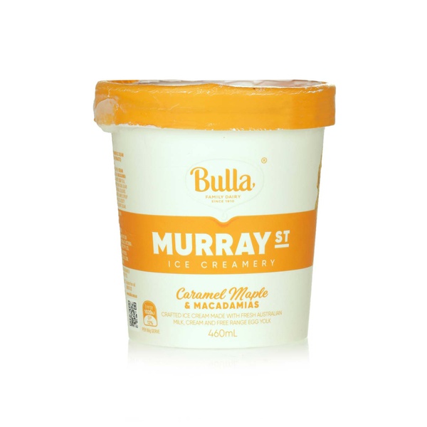 اشتري Bulla Murray St caramel maple macadamia ice cream 460ml في الامارات