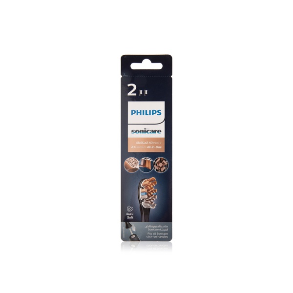 اشتري Philips Sonicare 2x premium all-in-one sonic replacement toothbrush heads في الامارات
