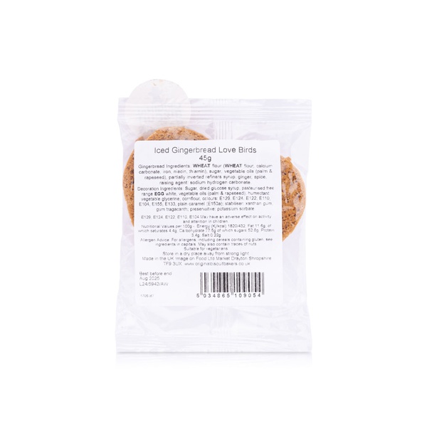 Original Biscuit Valentine's Birds Heart Gingerbread Biscuits 45g