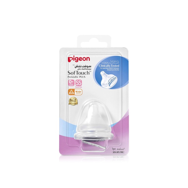 Pigeon Wide-Neck Peristaltic PLUS SS Nipple