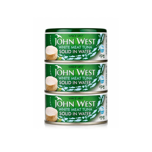 John West White Meat Tuna Solids in Water 170g x 3
