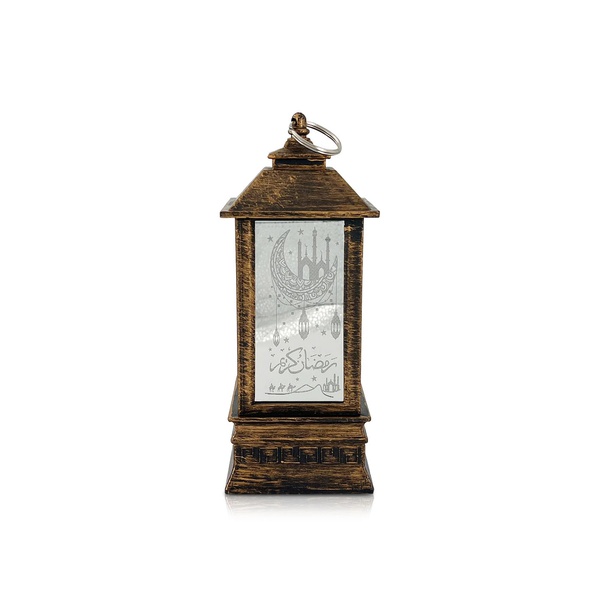 Party Magic Eid Metal Lantern with Light Bronze