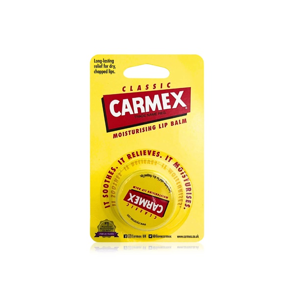 Buy Carmex original lip balm pot SPF15 7.5g in UAE