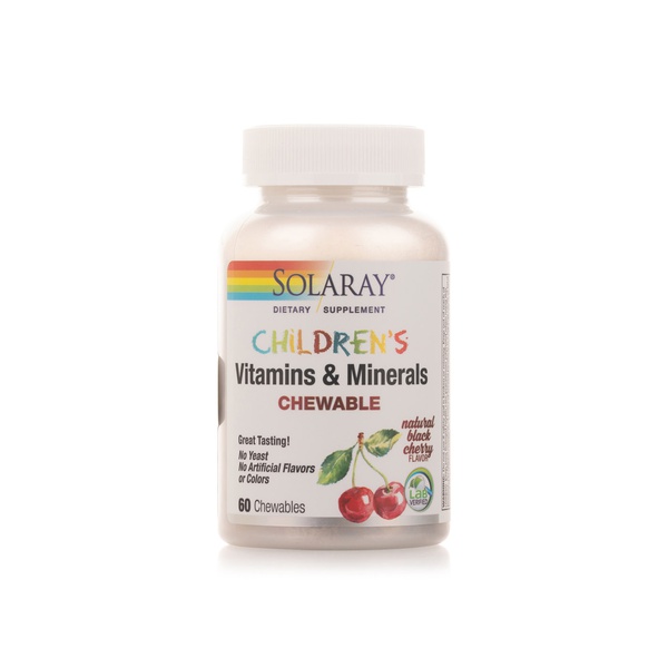 Solaray Children's Vitamins and Minerals Chewable 60 Tablets