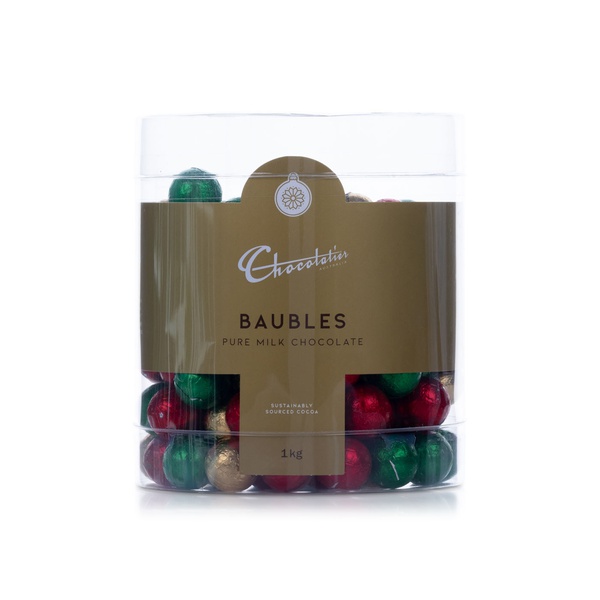 Chocolatier Milk Chocolate Bauble Tub 1kg