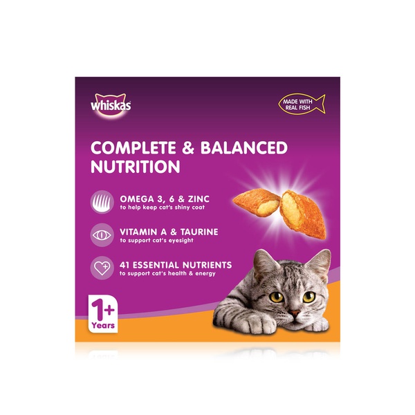 Whiskas Dry Cat Food for Adults 1+ Years with Grilled Salmon Steak 1.2kg