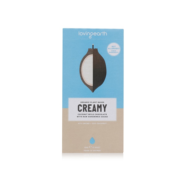 Loving Earth Creamy Coconut Mylk Chocolate with Raw Cacao 80g
