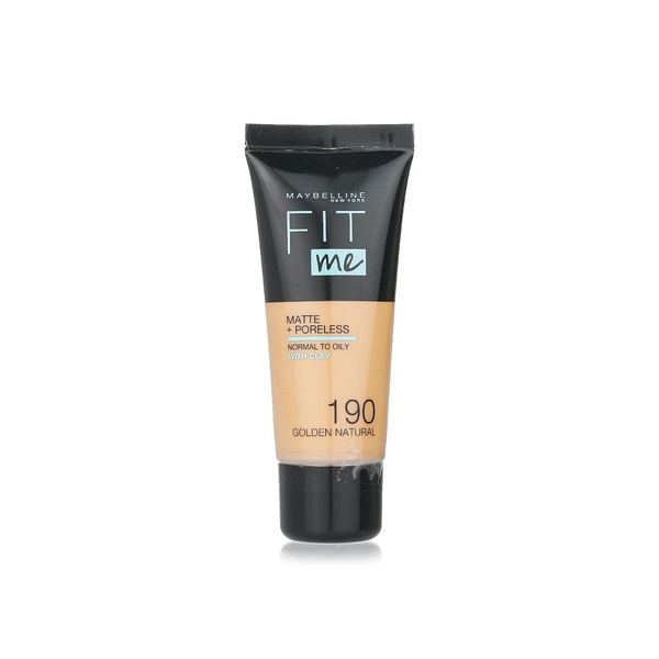 Buy Maybelline New York Fit Me foundation 190 golden natural 30ml in UAE