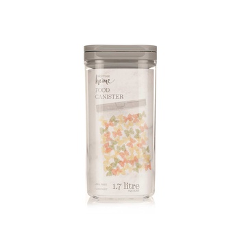 Waitrose Home Square Food Canister 1.7 litre