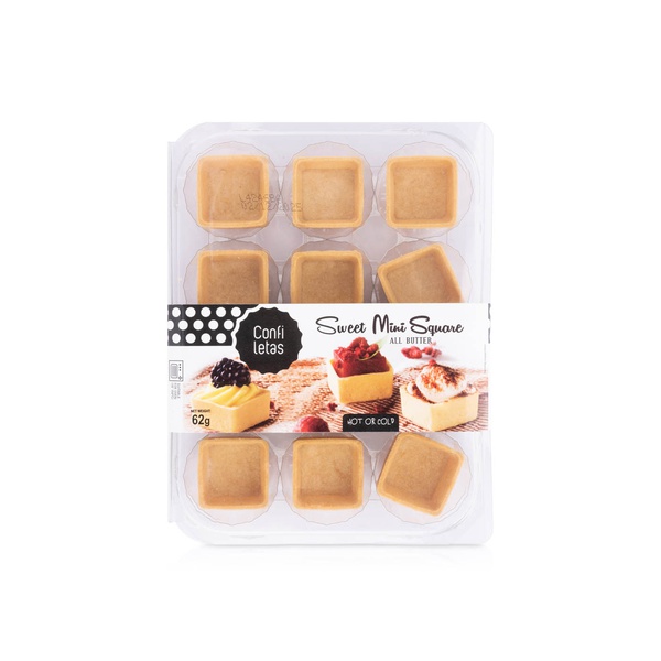 Confiletas All Butter Mini Square Tartlets 62g