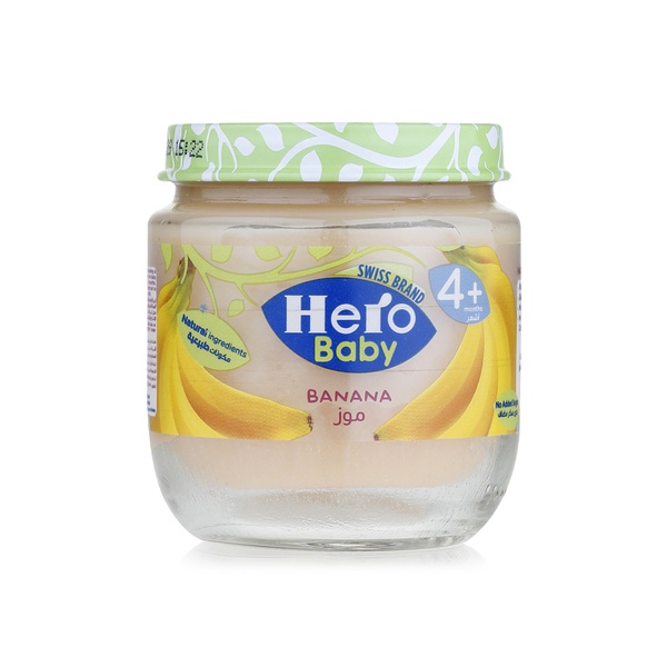 Buy Hero Baby banana jar 4+ months 125g in UAE