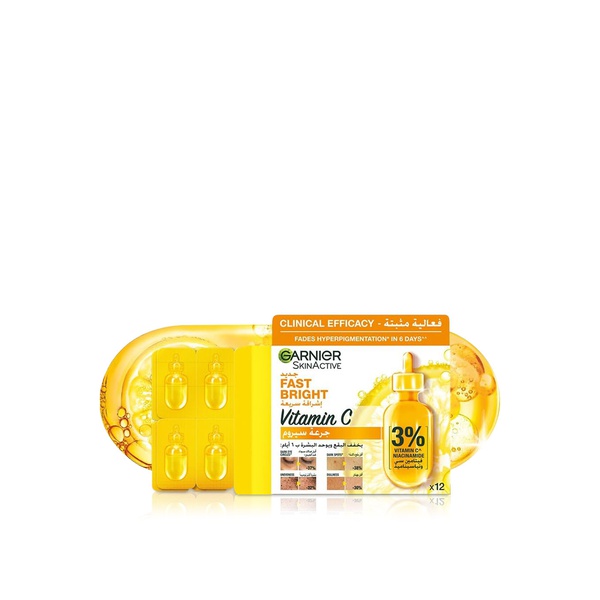 Garnier Fast Bright Vitamin C Serum Ampoules 1.5ml x 12