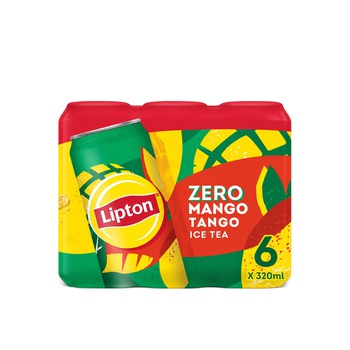 Lipton Ice Tea Mango Tango Zero Can 320ml x 6