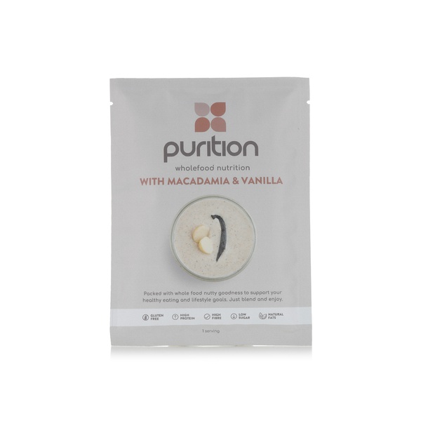 Buy Purition wholefood nutrition with macadamia & vanilla 40g in UAE