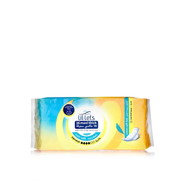Lil-Lets Normal Maxi Thick Pads with Wings x 16