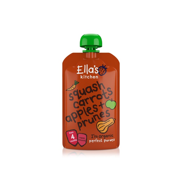 Buy Ellas Kitchen organic butternut squash carrots 4+ months 120g in UAE