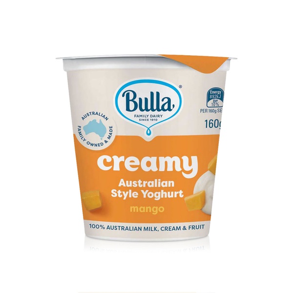 Bulla Creamy Australian Style Mango Yoghurt 160g