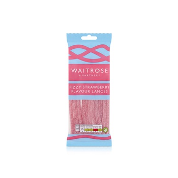 Waitrose Fizzy Strawberry Flavour Lances 65g