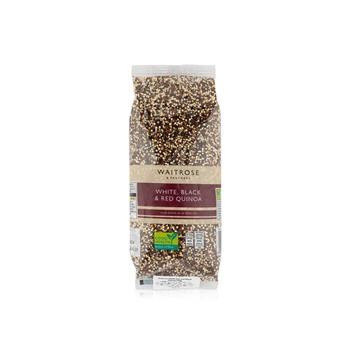 Waitrose White Black and Red Quinoa 500g