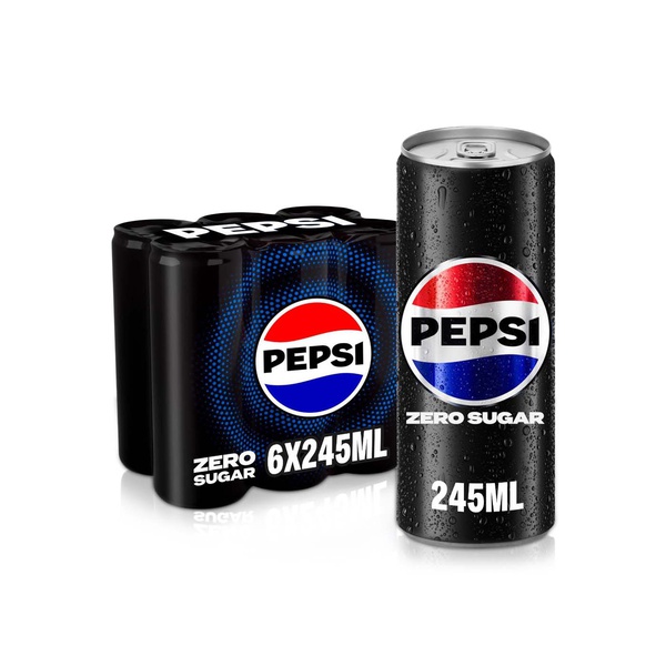 Pepsi Black Zero Sugar 245ml x 6