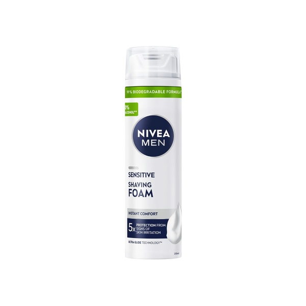 Nivea Men Sensitive Deep Shaving Foam 200ml