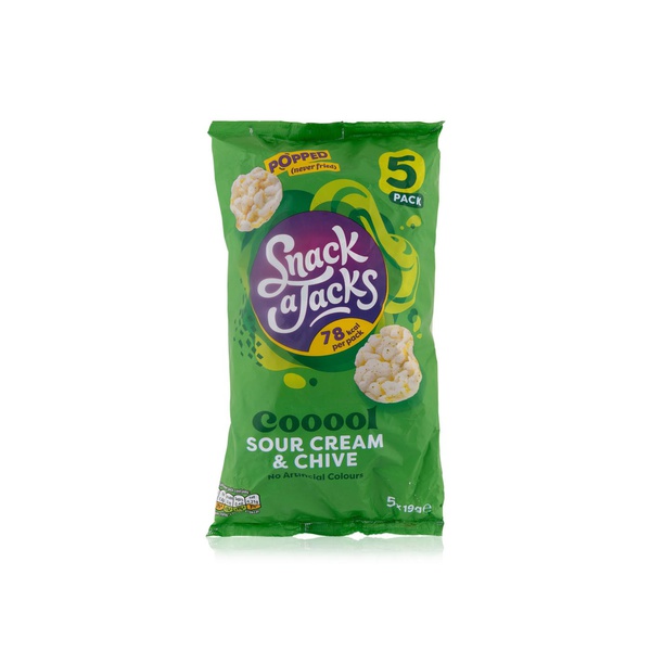اشتري Snack a Jacks sour cream & chive rice cakes 5 x 95g في الامارات