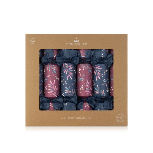 Heart & Soul Studio Jewelled Sprig Christmas Crackers 6 Pack