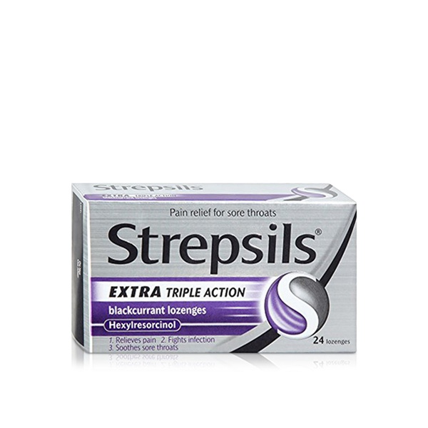 Strepsils Extra Blackcurrant Lozenges x 24