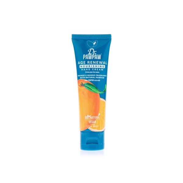 Buy Dr. PAWPAW age renewal nourishing orange and mango hand cream 50ml in UAE