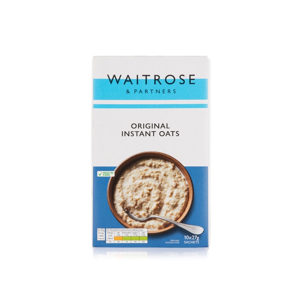 Waitrose Essential Original Instant Oats x 10 270g
