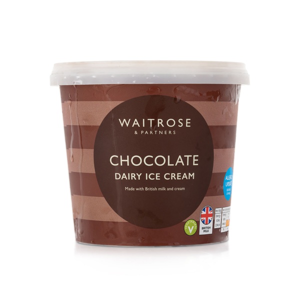 Waitrose Chocolate Dairy Ice Cream 1L