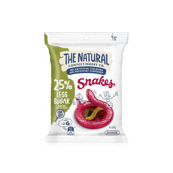 The Natural Confectionery Co. Snakes with Reduced Sugar 230g