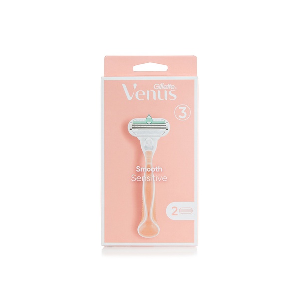 اشتري Gillette Venus deluxe smooth sensitive womens razor and 2 refills في الامارات