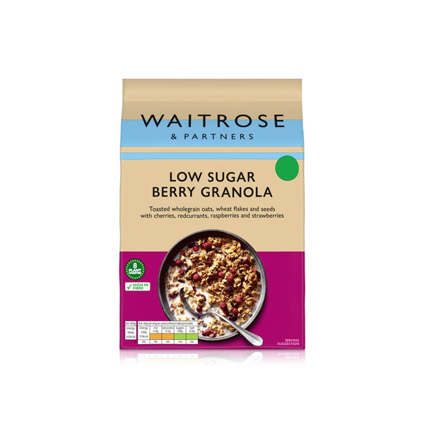 Waitrose Low Sugar Berry Granola 500g
